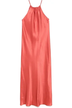 ANTONELLI Femme, Robes, Rouge, Taille: 38 FR Robe Rouge en Mélange de Soie Ss25
