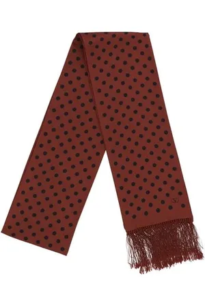 VALENTINO GARAVANI Homme, Accessoires, Rouge, Taille: ONE Size Foulard en Soie à Pois