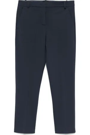 Pinko Femme, Pantalons, Bleu, Taille: 42 FR Pantalon Bleu Droit Fermeture Cachée