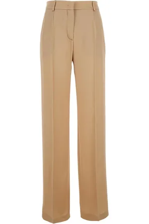 Alberta Ferretti Femme, Pantalons, , Taille: 38 FR Pantalon Taille Haute en Mélange de Soie