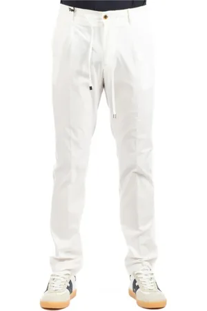 Berwich Homme, Pantalons, Blanc, Taille: XL Pantalon Élégant Homme