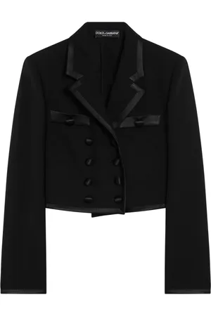 Dolce & Gabbana Femme, Vestes, Noir, Taille: 38 FR Veste courte
