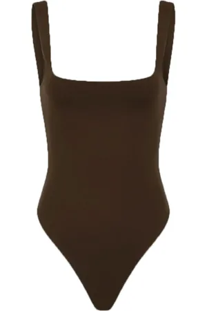 Entire Studios Femme, Tops, Brun, Taille: 40 FR Body à Col Carré