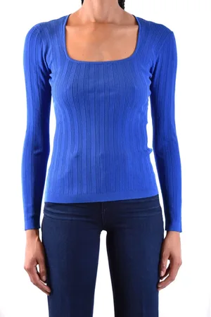 Diane von Furstenberg Femme, Tops, Bleu, Taille: 36 FR Hauts élégants pour toutes les occasions
