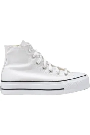 Converse Femme, Chaussures, Blanc, Taille: 38 EU Baskets Plateforme en Polyester Blanc