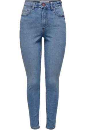 JACQUELINE DE YONG Femme, Jeans, Bleu, Taille: 38 FR Moon High Waist Ankle Jeans