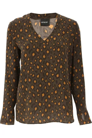 Aspesi Femme, Tops, Brun, Taille: 40 FR Vestes Imprimées pour un Look Élégant