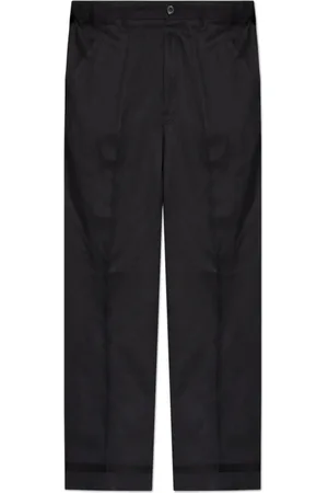 Maison Margiela Homme, Pantalons, Noir, Taille: M Pantalon en laine avec pli
