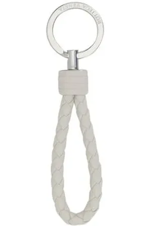 Bottega Veneta Femme, Accessoires, Gris, Taille: ONE Size Porte-Clés Intreccio en Cuir