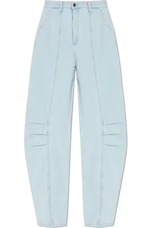 ROTATE Femme, Jeans, Bleu, Taille: 38 FR Jean avec logo