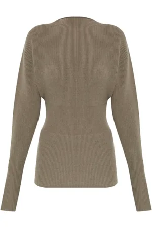 Rick Owens Femme, Pulls, Brun, Taille: 40 FR Dafne Top Dust Turtleneck
