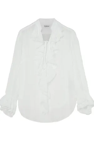 Dondup Femme, Blouses et Chemises, Blanc, Taille: 38 FR Chemises Élégantes pour Hommes et Femmes