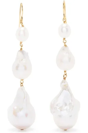 Jil Sander Femme, Accessoires, Blanc, Taille: ONE Size Boucles d`oreilles perle