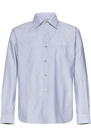 FORTELA Homme, Chemises, Bleu, Taille: M Chemise Décontractée à Rayures Bleues