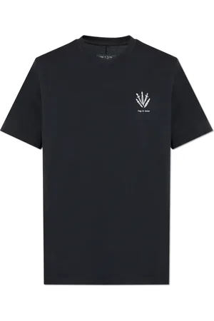 RAG&BONE Homme, Tops, Noir, Taille: XL T-shirt en coton avec logo