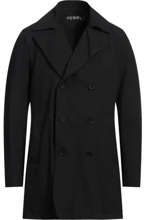 PEOPLE OF SHIBUYA Homme, Manteaux, Noir, Taille: XL Trench Homme en Polyester Noir