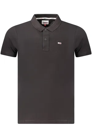 Tommy Hilfiger Homme, Tops, Noir, Taille: M Polo Homme en Coton Noir