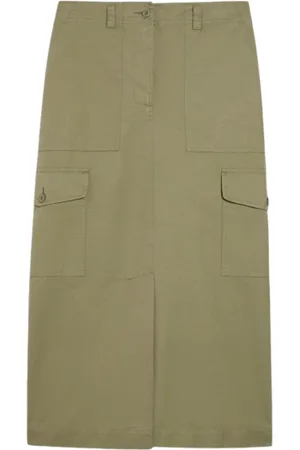 Max Mara Femme, Jupes, Vert, Taille: 36 FR Jupe Maxi Verte avec Poches