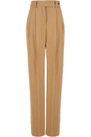 Alberta Ferretti Femme, Pantalons, , Taille: 40 FR Pantalon Taille Haute en Tissu Technique