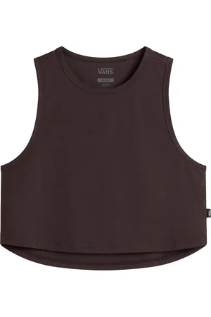 Vans Femme, Tops, Brun, Taille: 40 FR Outline Hybrid Tank Top