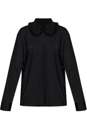 Jil Sander Femme, Blouses et Chemises, Noir, Taille: 38 FR Chemise avec col décoratif