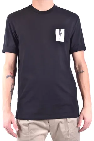 Neil Barrett Homme, Tops, Noir, Taille: S T-shirts élégants pour Hommes et Femmes
