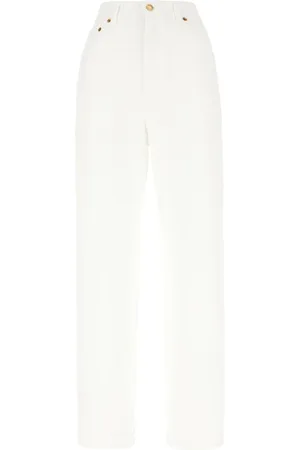 Golden Goose Femme, Jeans, Blanc, Taille: W28 Jean droit en denim pour femmes