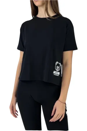 Moschino Femme, Tops, Noir, Taille: 40 FR Chemise élégante en mélange coton et EA