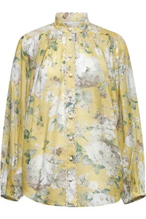 ZIMMERMANN Femme, Blouses et Chemises, Multicolore, Taille: 36 FR Chemisier en soie fleuri