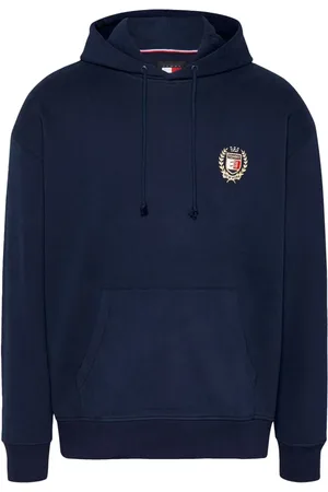 Tommy Hilfiger Homme, Sweatshirts et sweats à capuche, Bleu, Taille: M Sweat à Capuche Crest drapeau