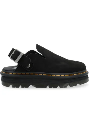 Dr. Martens Homme, Chaussures, Noir, Taille: 38 EU Mules Zebzag en daim noir