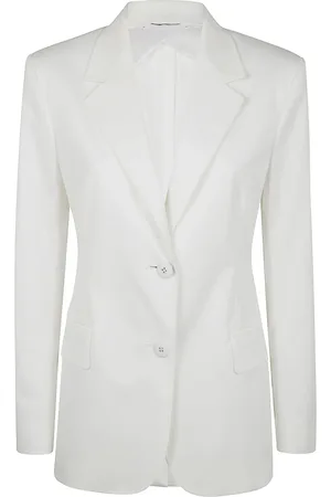 Max Mara Femme, Vestes, Blanc, Taille: 36 FR Blazer Chic pour un Look Tendance