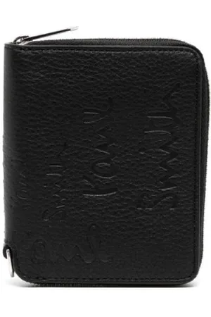 Paul Smith Homme, Accessoires, Noir, Taille: ONE Size Portefeuille Homme à Fermeture Éclair Bifold