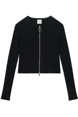 Courrèges Femme, Pulls, Bleu, Taille: 40 FR Pull en Mélange de Coton Doux