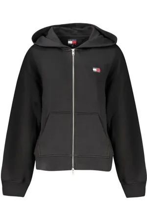 Tommy Hilfiger Femme, Sweatshirts et sweats à capuche, Noir, Taille: 40 FR Sweat à Capuche Iconique Brodé