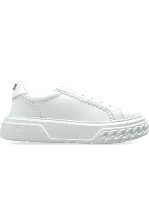 Casadei Femme, Chaussures, Blanc, Taille: 36 EU Chaussures de sport avec applications