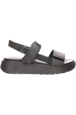 ARA Femme, Chaussures, Noir, Taille: 37 EU Sandales plates noires pour femmes