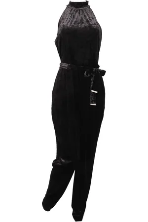 Michael Kors Femme, Combinaisons et Ensembles, Noir, Taille: 40 FR Combinaison en velours avec Modèle Mh78Xka848