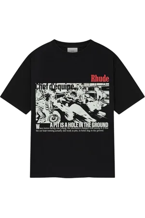 Rhude Homme, Tops, Multicolore, Taille: L T-shirts et Polos Noirs