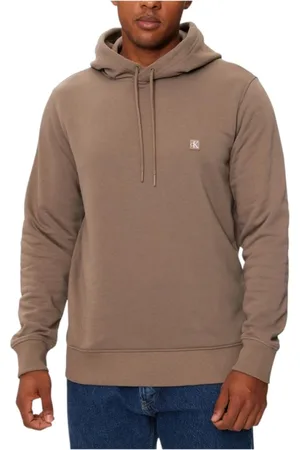 Calvin Klein Homme, Sweatshirts et sweats à capuche, , Taille: M Sweat à Capuche avec Logo Brodé