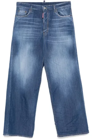 Dsquared2 Homme, Jeans, Bleu, Taille: XL Jean Classique Bleu Ceinturé