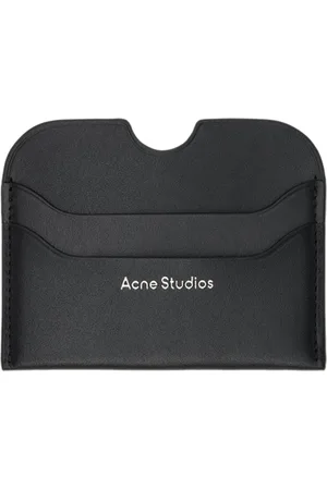 Acne Studios Unisex, Accessoires, Noir, Taille: ONE Size Portefeuille en Cuir Noir Accessoire Unisexe Élégant