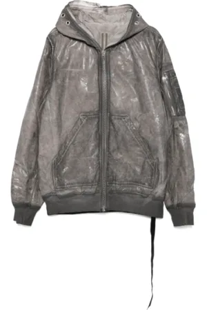 Rick Owens Homme, Vestes, Gris, Taille: S Bomber Gimp Flight Rembourré