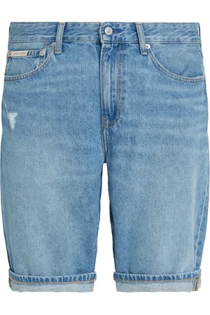 Calvin Klein Homme, Shorts, Bleu, Taille: W36 Jean Regular Fit Fermeture Éclair Bleu