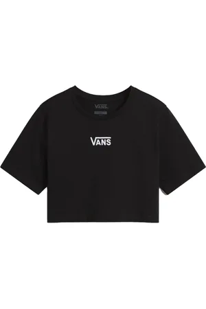 Vans Femme, Tops, Noir, Taille: 40 FR Flying V Crew Crop T-Shirt