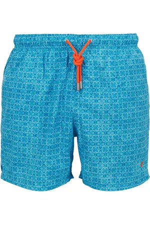 Gallo Homme, Maillots de bain, Multicolore, Taille: L Shorts de bain bleu clair pour hommes avec motif batik