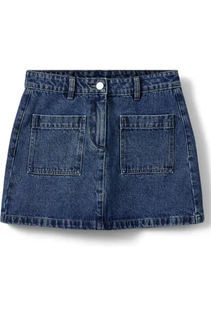 Sofie Schnoor Femme, Jupes, Bleu, Taille: 40 FR Jupe en Denim Bleu avec Poches