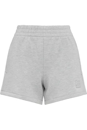 ANINE BING Femme, Shorts, Gris, Taille: 38 FR Monogramme Court Encadré Style A-05