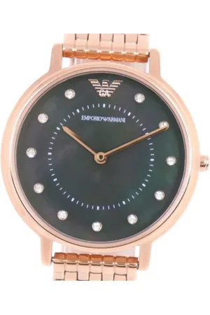 Emporio Armani Femme, Pre-owned, Jaune, Taille: ONE Size Pre-owned Metal montres
