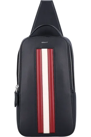 Bally Homme, Sacs, Noir, Taille: ONE Size Noir+rouge/os+pall Ss25 Sac à main